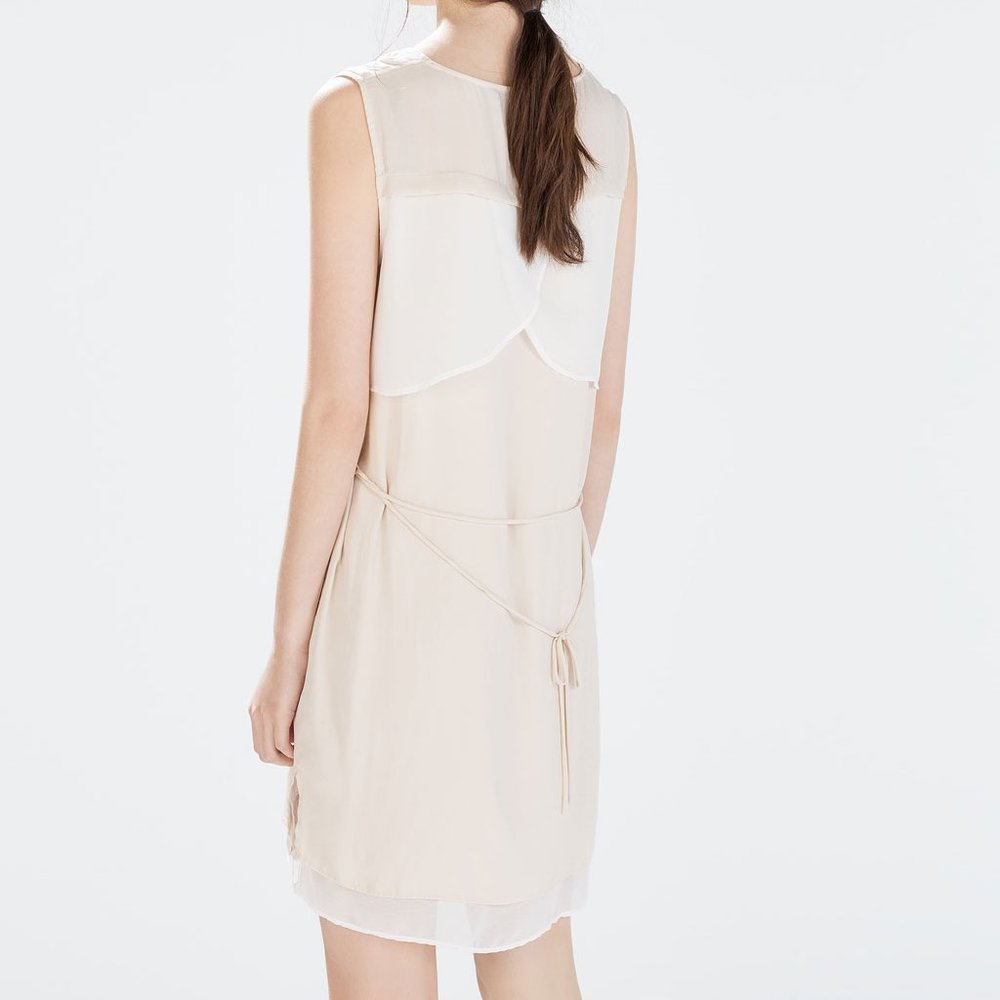 Donated🌸EUC Zara Basic Nude Pink Dress Size S